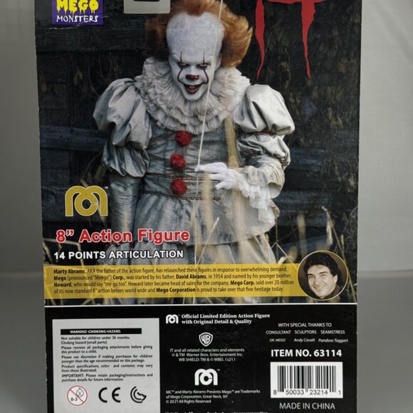 Mego 8" Action Figure - IT - Pennywise the Clown - 2021 - Picture 5 of 9
